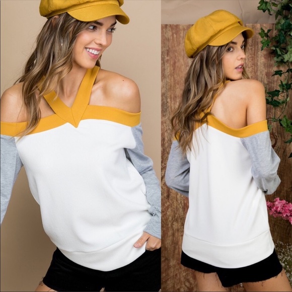 NEW! ❗️LAST 1❗️”BAILEYS” OFF THE SHOULDER TOP - Picture 2 of 3